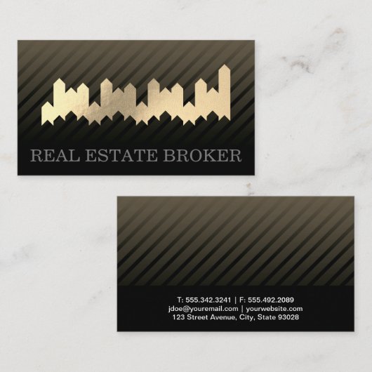 実在資産投資家 名刺 (正面/裏面)