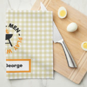 実在遊火のバーベキュー キッチンタオル (四つ折り)