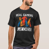 実在遊Chess Gradmaster BoardゲームChes Tシャツ (正面)