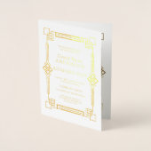 実在金ゴールドトランプのポーカー退職パーティー 箔カード (正面)