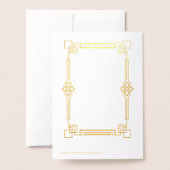 実在金ゴールドトランプのポーカー退職パーティー 箔カード (裏面封筒付き)