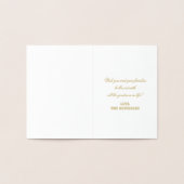 実在金ゴールドメリークリスマス&ハッピーニューイヤースクリプト 箔カード (内部)