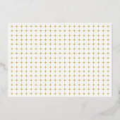 実在金ゴールド箔イニシャルはっきりした結婚タイポグラフィ 箔招待状 (裏面)