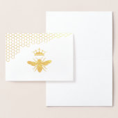 実在金ゴールド箔クイーンビー 箔カード (ディスプレー)
