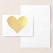 実在金ゴールド箔ハート 箔カード (ディスプレー)