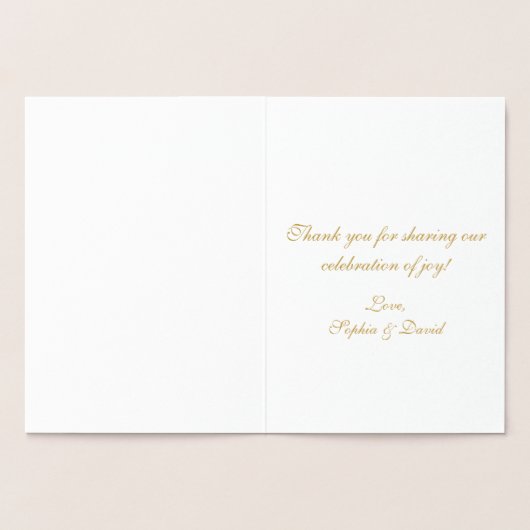 実在金ゴールド素晴らしギャツビーアールデコ30周年記念 箔カード (内部)