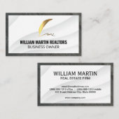 実在金属 | 金ゴールド羽 名刺 (正面/裏面)