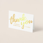 実在金箔ありがとうご結婚ざう |と写真 箔カード (正面)