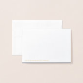 実在金箔ありがとうご結婚ざう |と写真 箔カード (裏面封筒付き)