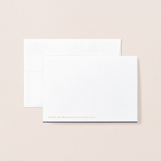 実在金箔ありがとうご結婚ざう |と写真 箔カード (裏面封筒付き)