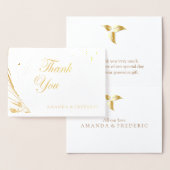 実在金箔お礼のカー結婚ド 箔カード (ディスプレー)