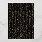 実在金箔エレガントニューイヤーイブパーティー招待状 箔招待状 (裏面)