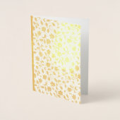 実在金箔カスタムフローラノートカード 箔カード (正面)