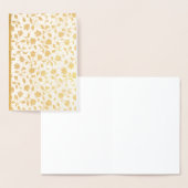 実在金箔カスタムフローラノートカード 箔カード (ディスプレー)