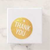 実在金箔ブラックスクリプト書道ありがとう フェイバータグ (箱)