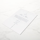 実在銀箔モノグラ結婚ムありがとう 箔招待状 (回転した状態)