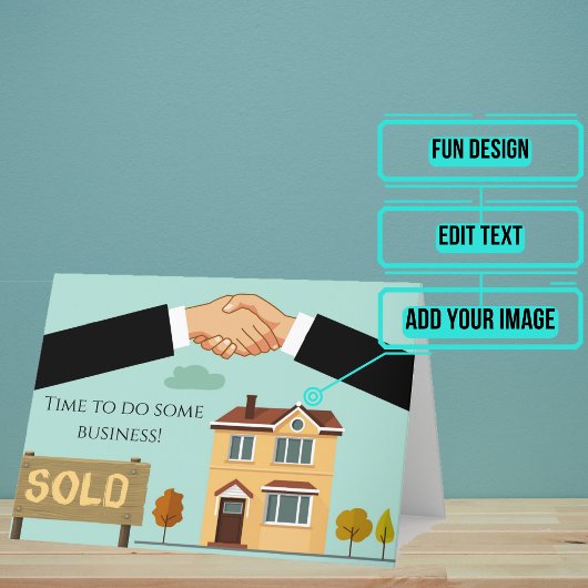 実在鍵の不動産免許祝い カード