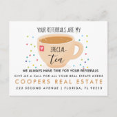 実在領土茶紹介のお知らせ 案内ポストカード (正面)