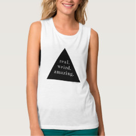 実在風変わり..すごい。 – マッスルタンク Tシャツ