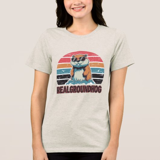 実在食 トライブレンドＴシャツ (正面)