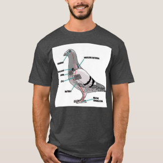 実在鳩 Tシャツ