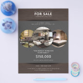 実在300 DPI.jの不動産フライヤーテンプレート簡単ダウンロード チラシ (シングル)