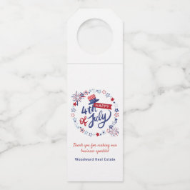 実在7月4日の不動産独立の日カスタム ボトルネックタグ