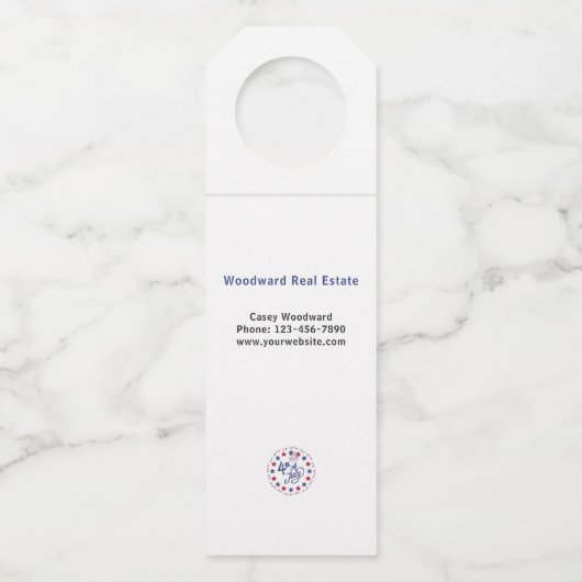 実在7月4日の不動産独立の日カスタム ボトルネックタグ (裏面)