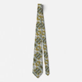 実在《植物》アスペンの皮質模様の写真 ネクタイ (正面)