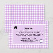 実在 Estate Broker Agent Business Buffalo Checks T サンキューカード (正面/裏面)