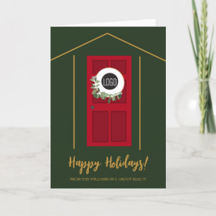 実在Door GreetingのEstate Businessロゴリース シーズンカード