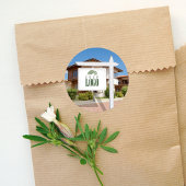 実在Estateロゴの追加カスタム写真 ラウンドシール