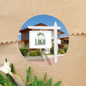 実在Estateロゴの追加カスタム写真 ラウンドシール
