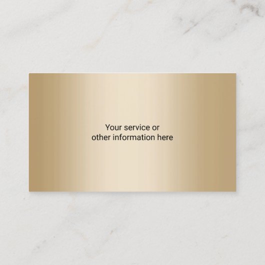 実在Estate Agentのカスタムロゴ金ゴールド不動産仲介業者写真 名刺 (裏面)