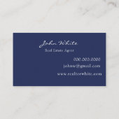 実在Estate Agentの写真の追加 名刺 (裏面)