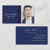 実在Estate Agentの写真の追加 名刺 (正面/裏面)