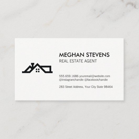 実在Estate Agentアイコン 予約カード (正面)