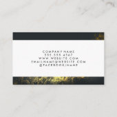 実在Estate Agentアイコン |金ゴールドダスト 名刺 (裏面)