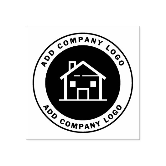 実在Estate Agentカスタム Business Logo ラバースタンプ (インプリント)