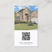 実在Estate Agentモダン QRコード 名刺 (正面)