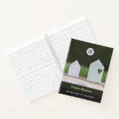 実在Estate Agentロゴノートブパーソナライズされたック ノートブック (内部)