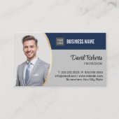 実在Estate Agent不動産仲介業者プロフェッショナル写真 名刺 (正面)