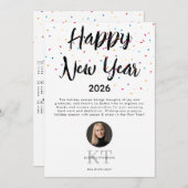 実在Estate Agent不動産仲介業者2026年新年カレンダー シーズンカード (正面/裏面)