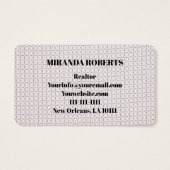 実在Estate Agent Black and White Add (裏面)