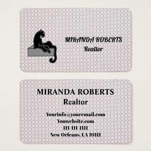 実在Estate Agent Black and White Add (正面&裏面)