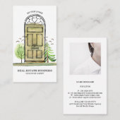 実在Estate Agent Broker New Home 名刺 (正面/裏面)
