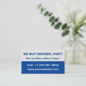 実在Estate Agent Business Card - We買 Houss 名刺 (スタンド正面)