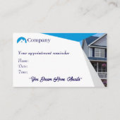 実在Estate Agent Business Cards 48 Pack of 100 名刺 (裏面)