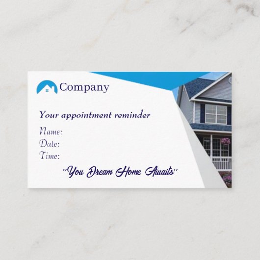 実在Estate Agent Business Cards 48 Pack of 100 名刺 (裏面)