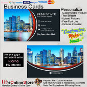 実在Estate Agent Business Cards 49 Pack of 100 名刺